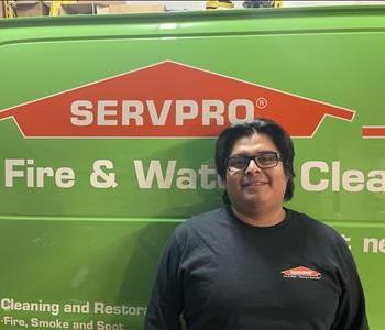 Image of person with a SERVPRO shirt