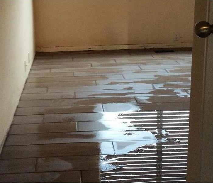 Water on Tile Floor