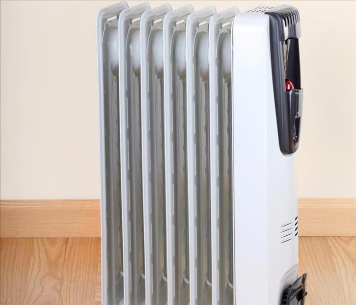 Image of a white space heater